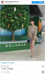 ショートパンツ姿に称賛の声が相次いだ倉科カナ　※「倉科カナ」インスタグラム