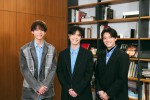 特別映像「【推しの子】アクア座談会」より（左から）小宮璃央×大塚剛央×櫻井海音