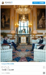 ヨルダン王室フセイン皇太子、英国滞在中にウィリアム皇太子と面会　※「フセイン皇太子」インスタグラム