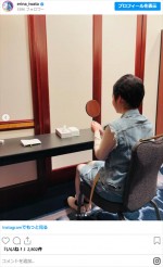 岩田絵里奈、モノマネショット　※「岩田絵里奈」インスタグラム