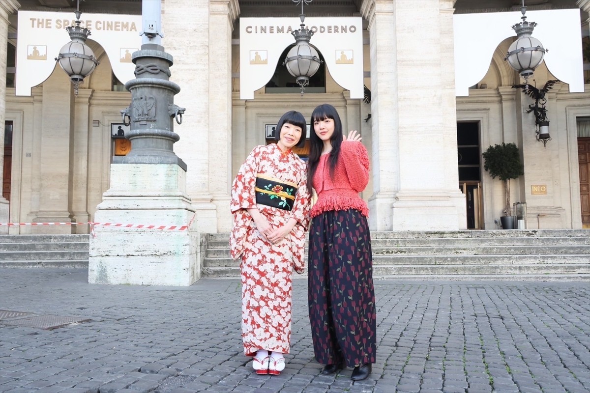 水田わさび＆あいみょん”仲良しコンビ”感激　『映画ドラえもん のび太の絵世界物語』、イタリアで初のワールドプレミア開催