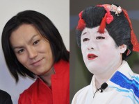 （左から）狩野英孝、コウメ太夫