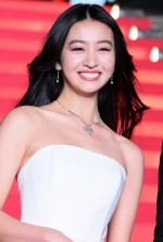 Koki,、映画『女神降臨』完成披露試写会に登場