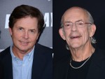 映画『バック・トゥ・ザ・フューチャー』シリーズに出演した（左から）マイケル・J・フォックス、クリストファー・ロイド