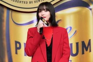 広瀬すず、「ザ・プレミアム・モルツ」新CM発表会に登場