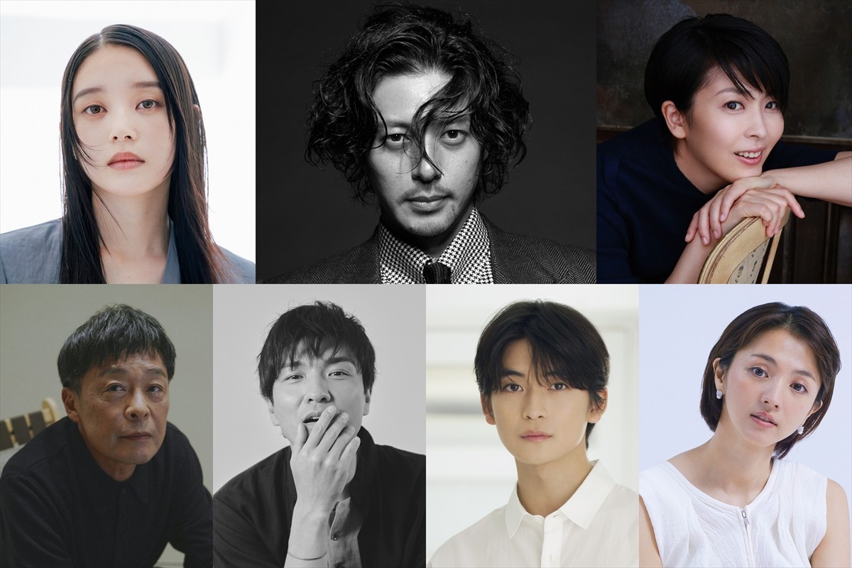 映画『夏の砂の上』に出演する(上段左から)高石あかり、オダギリジョー、松たか子、(下段左から)光石研、森山直太朗、高橋文哉、満島ひかり