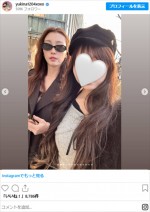 木下優樹菜、娘との2ショット　※「木下優樹菜」インスタグラム