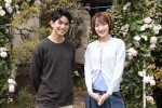 ドラマ『ムサシノ輪舞曲』のクランクインを迎えた（左から）Aぇ! group・正門良規、高梨臨