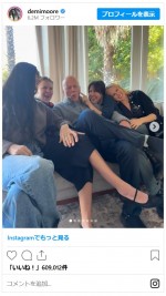 デミ・ムーア、難病で引退の元夫ブルース・ウィリスさんの誕生日にツーショット公開※「Demi Moore」インスタグラム