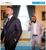 ドジャースの選手がホワイトハウスを表敬訪問　※「ドジャース」公式インスタグラム