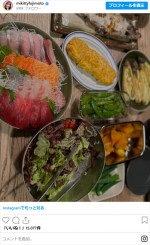 藤本美貴、料理投稿　※「藤本美貴」インスタグラム