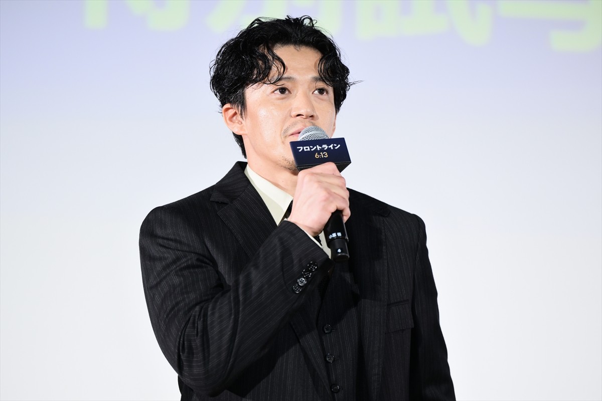 小栗旬、映画『フロントライン』撮影を回想　窪塚洋介は医療学科の学生にエール「一緒に頑張りましょう」