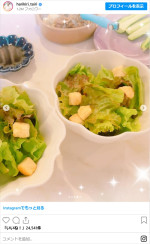 平愛梨、子供たちのご飯　※「平愛梨」インスタグラム