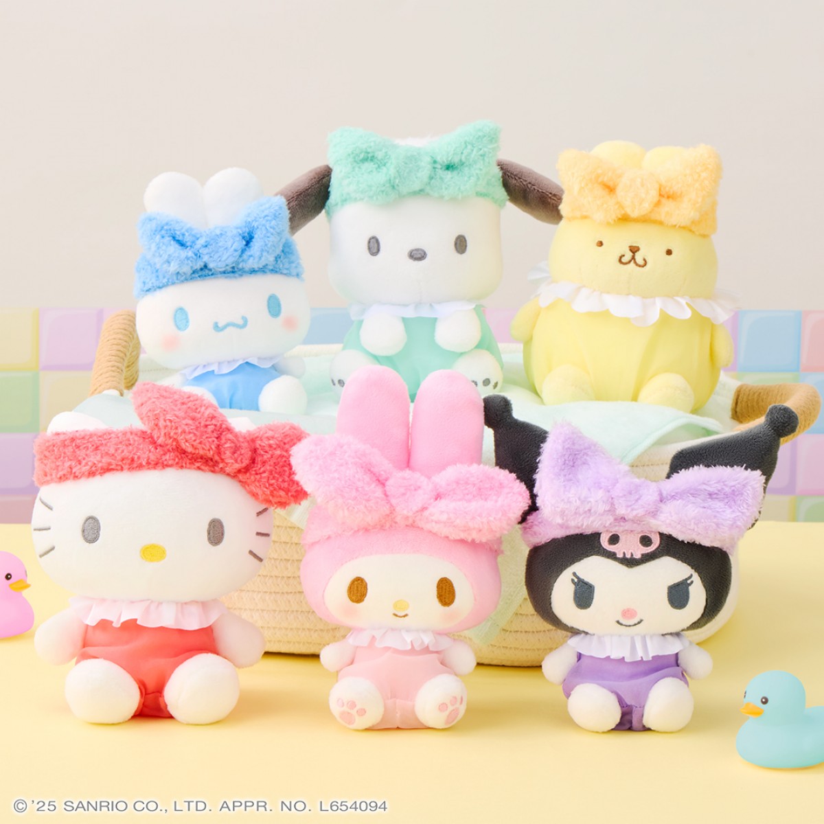 サンリオ”推し色”テーマのナムコ限定プライズ登場！　バスタイムを楽しむキャラをデザイン