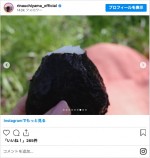 内山理名「桜を見に家族でピクニック」　※「内山理名」インスタグラム