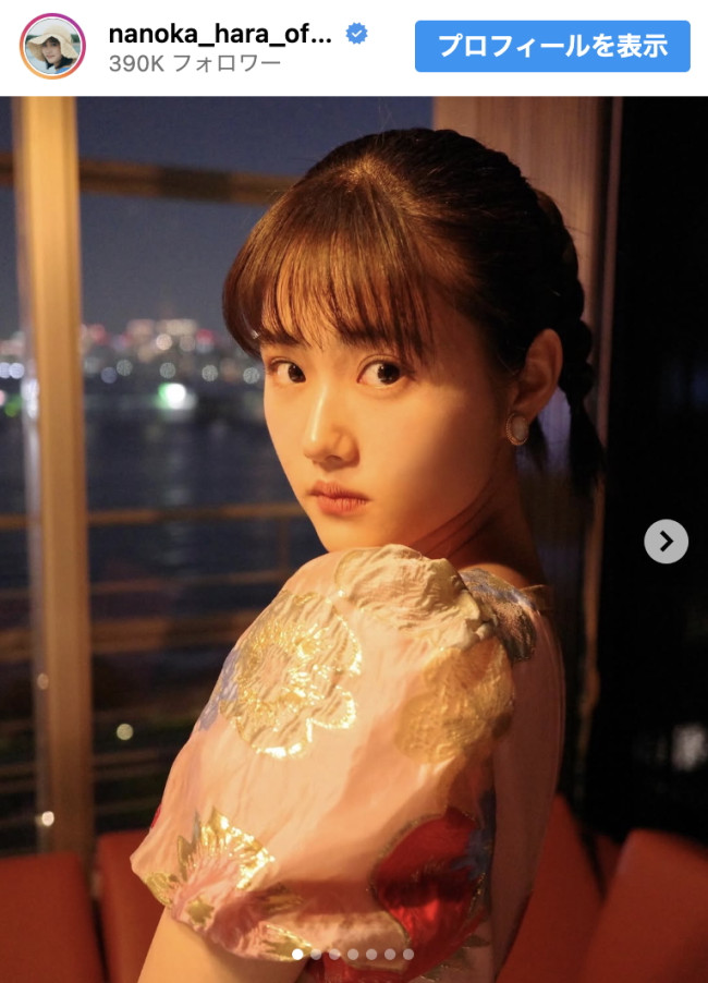 原菜乃華、ドレス姿のオフショットを披露 ※「原菜乃華」インスタグラム