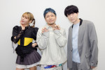 テレビアニメ『怪獣８号』インタビューより（左から）ファイルーズあい、福西勝也、内山昂輝