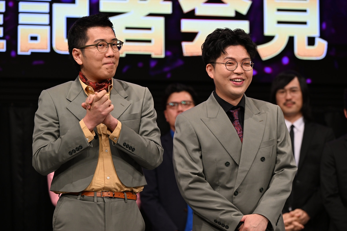 令和ロマンがコンビで記者会見に登場　ちょんまげラーメンはラストイヤーへの思いを語る　『M-1グランプリ2025』会見