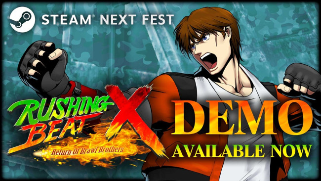 『RUSHING BEAT X: Return Of Brawl Brothers(ラッシング・ビート エックス リターン・オブ・ブロウル・ブラザーズ)』「Steam Nextフェス」に出展