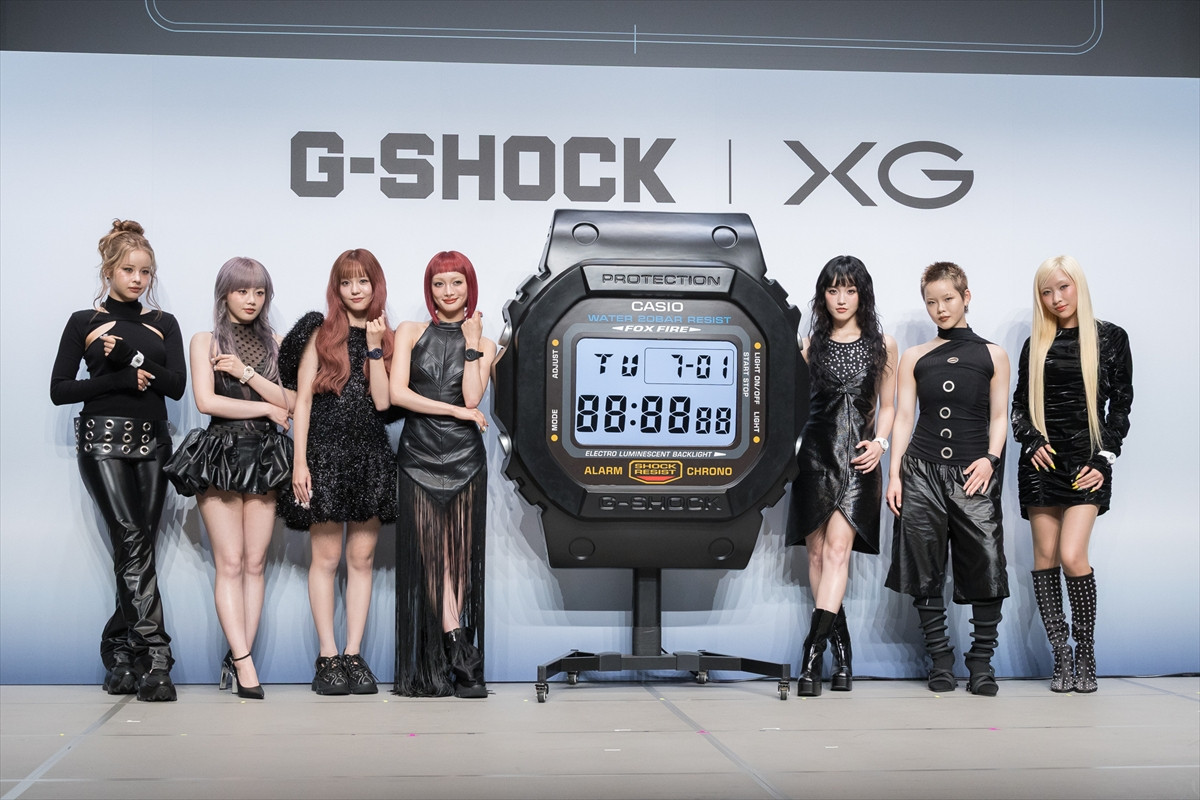 XG、G-SHOCKグローバルアンバサダー就任発表イベントに登場