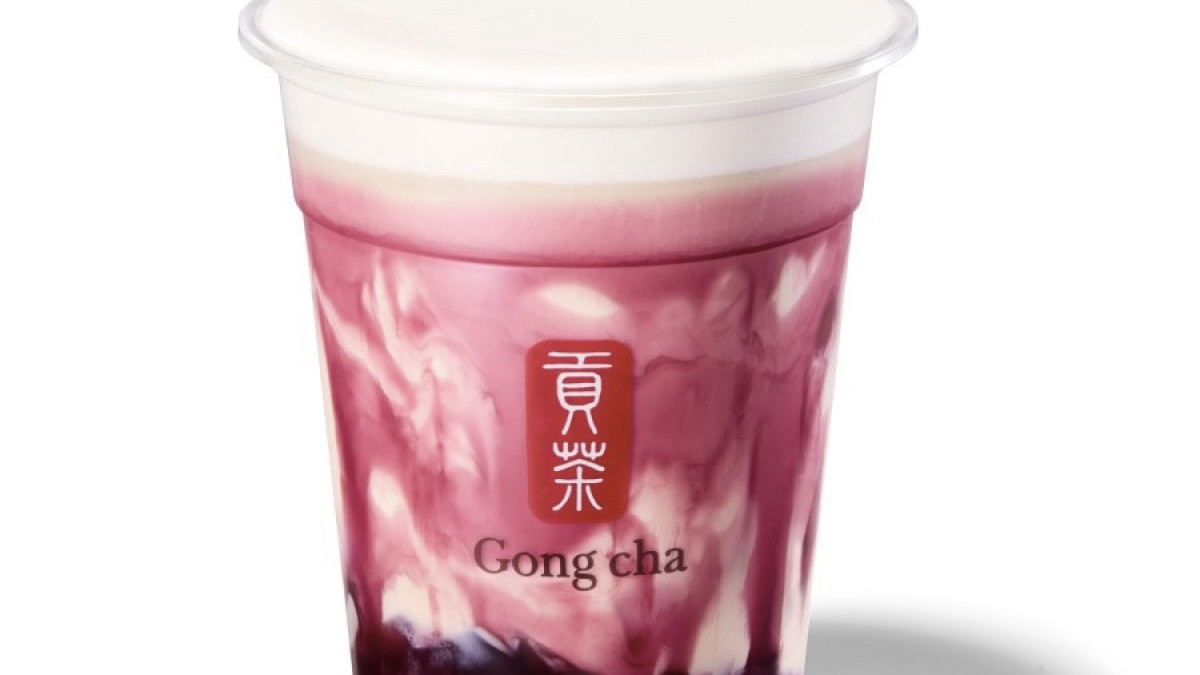 ゴンチャの飲みかけ ゴンチャ“巨峰ドリンク”発売！ スイーツのような贅沢ミルクティーなど