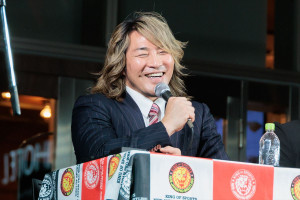 「WRESTLE KINGDOM 20 in 東京ドーム 棚橋弘至引退」公開記者会見に登場した棚橋弘至