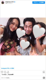 子どもたちとの家族ショットも　※「近藤千尋」インスタグラム