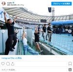 浜崎あゆみ、松浦会長と尊敬する先輩TRFのステージ満喫　※「浜崎あゆみ」インスタグラム