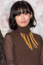 森七菜、映画『秒速5センチメートル』完成披露試写会舞台挨拶に登場