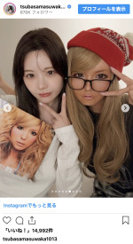 （写真左から）斎藤みらい、益若つばさ　※「益若つばさ」インスタグラム