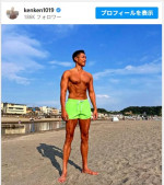 金子賢、バキバキに鍛えられた肉体がカッコいい　※「金子賢」インスタグラム