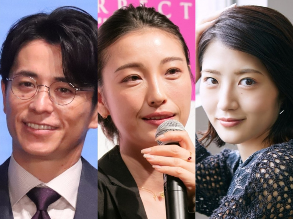 (左から)藤森慎吾、木下優樹菜、若月佑美