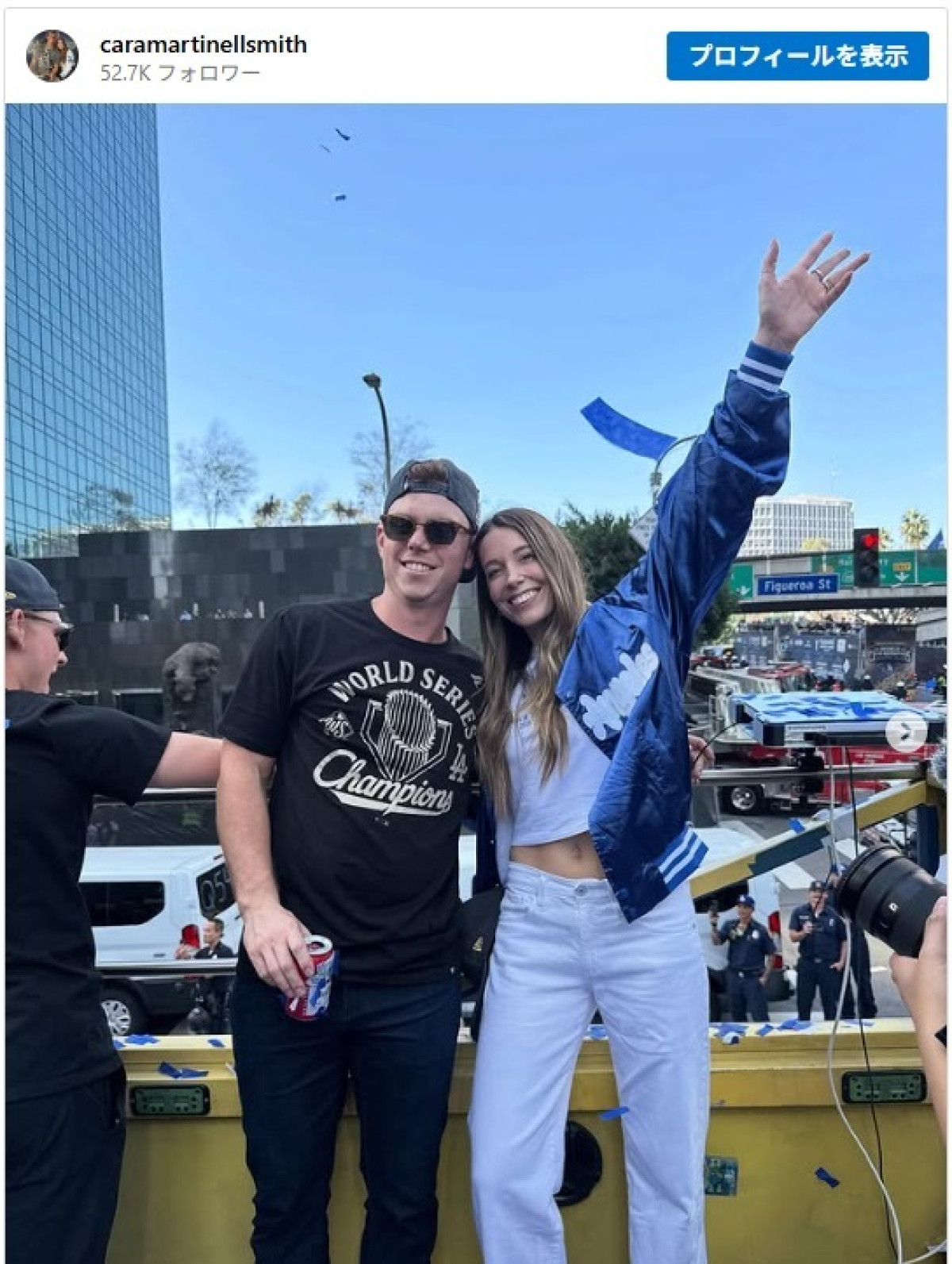 真美子夫人も！　ドジャースWS連覇に歓喜　選手たちの家族ショットが素敵