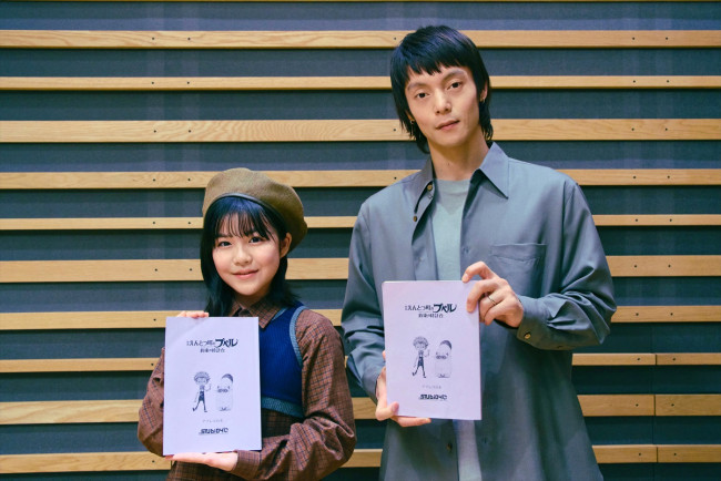 『映画 えんとつ町のプペル ～約束の時計台～』（写真左から）ルビッチ役の永瀬ゆずな、プペル役の窪田正孝