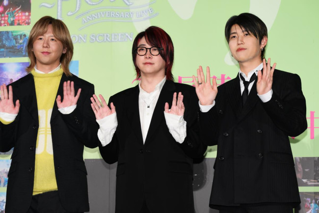 『MGA MAGICAL 10 YEARS SPECIAL GREETING ＆ CINEMA VIEWING』舞台あいさつに登壇したMrs. GREEN APPLE