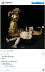 ハイディ・クルム、今年のハロウィン仮装はメデューサ＆夫は石に変えられたギリシャ兵に　※「ハイディ・クルム」インスタグラム