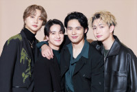 （左から）JUNON（BE:FIRST）、木戸大聖、水上恒司、綱啓永