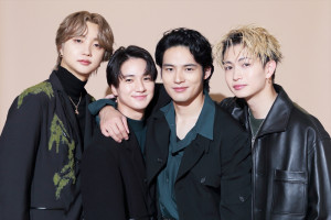 （左から）JUNON（BE:FIRST）、木戸大聖、水上恒司、綱啓永