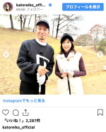 かとうれいこ、ゴルフ番組で鳥谷敬と共演　※「かとうれいこ」インスタグラム