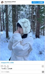 インスタグラムを開設した石森璃花　※「石森璃花」インスタグラム