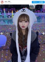 希空、イルミネーションショット　※「希空」インスタグラム