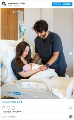ラーニア王妃、イマン王女の第1子となる女の子出産を公表　※「ラーニア王妃」インスタグラム