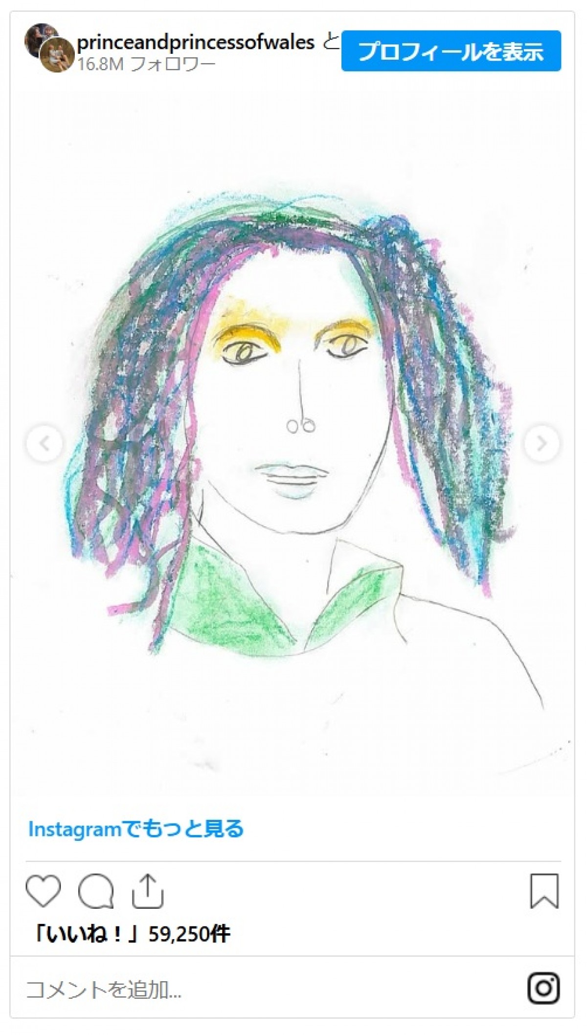 キャサリン妃、ジョージ王子とシャーロット王女、ルイ王子が書いた肖像画を公開