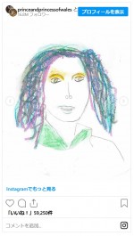 キャサリン妃、ジョージ王子とシャーロット王女、ルイ王子が書いた肖像画を公開※「The Prince and Princess of Wales」インスタグラム