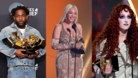 第67回グラミー賞授賞式（左から）ケンドリック・ラマー、ビヨンセ、チャペル・ローン