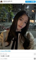 中村彩賀アナウンサー、近影　※「中村彩賀」インスタグラム