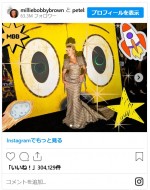 『ストレンジャー・シングス』ミリー・ボビー・ブラウンがまるで別人　ド迫力ルックで新作映画プレミアに※「Millie Bobby Brown」インスタグラム
