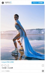 アリーナ・ザギトワの近影ショット　※「アリーナ・ザギトワ」インスタグラム