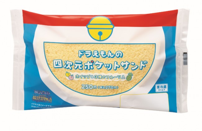 ファミマ×『ドラえもん』がコラボ! “四次元ポケット”みたいなフルーツサンドなど登場
