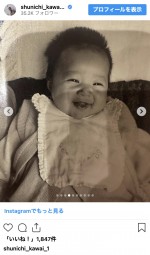 川合俊一、貴重な赤ちゃん時代の写真を披露　※「川合俊一」インスタグラム
